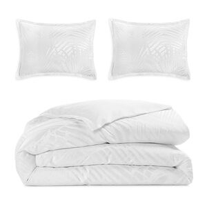 3-Pc Hudson Park Collection Palmetto Cotton Silk Duvet + 2Shams, Queen NWT $875